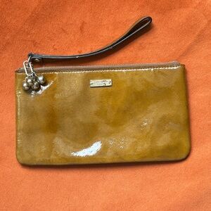Kate Spade Tan Patent Leather Clutch